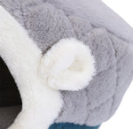 Reversible Quilted Warm Cat Bed for Pets in Autumn/Winter